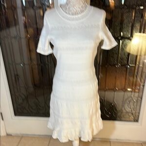 Elegant White Lace Dress